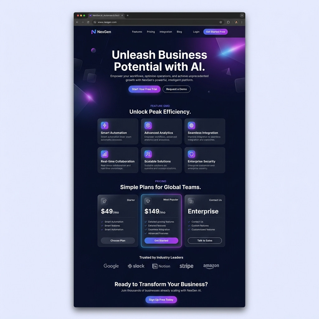 SaaS Landing Page